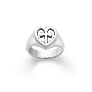 retired james avery heart cross ring
